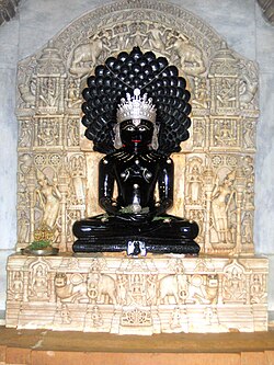 Lodhruva temple sculpture of Parshvanath in classical Jain tradition